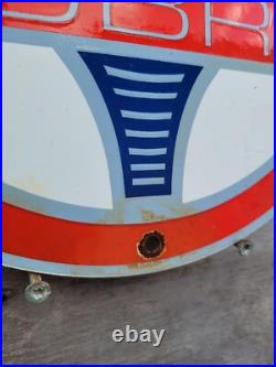 Vintage Ac Cobra Porcelain Sign V8 Motor Shelby Automobile Sport Car Dealer 12