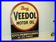 Vintage-Advertising-Buy-Veedol-Motor-Oil-Sign-Gas-Oil-Original-Two-Sided-Heavy-01-aec