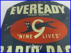 Vintage Advertising Eveready Thermometer Garage Store Auto Display A-153