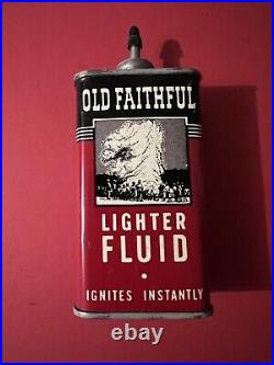 Vintage Advertising Old Faithful Lighter Fluid Oiler Auto Petroliana