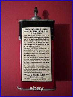 Vintage Advertising Old Faithful Lighter Fluid Oiler Auto Petroliana