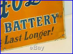Vintage Advertising Prest O Lite Battery, Car gas Oil, Original