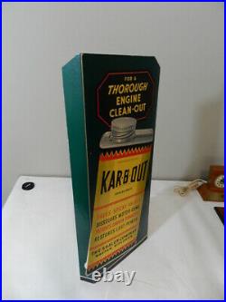 Vintage Advertising Sign- Shaler Kar-b-out Sign-vintage Service Station- Auto
