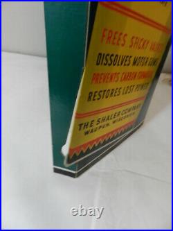 Vintage Advertising Sign- Shaler Kar-b-out Sign-vintage Service Station- Auto