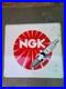 Vintage-Advertising-Tin-Sign-Ngk-Plug-Motor-Automobile-Sign-Not-Porcelain-1960-01-qutl