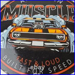 Vintage American Muscle Sign Old Automobile Car Service Station Gas Sign