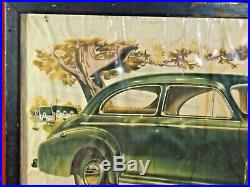 Vintage Antique GM 1941 Chevrolet dealership showroom framed picture VERY LARGE