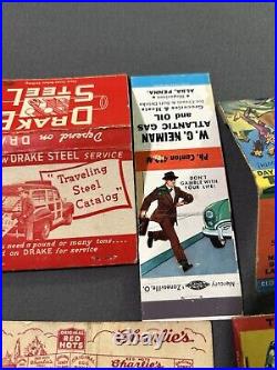 Vintage Antique Original Oil Gas Automotive Truck Car Service Matchbook Covers