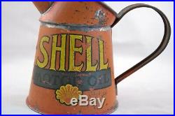 Vintage / Antique Shell Motor Oil Pourer 1 Pint Automobilia Garage 1930's