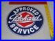Vintage-Approved-Packard-Service-11-1-4-Porcelain-Metal-Car-Gasoline-Oil-Sign-01-izh