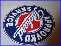 Vintage Approved Packard Service 11 1/4 Porcelain Metal Car Gasoline & Oil Sign