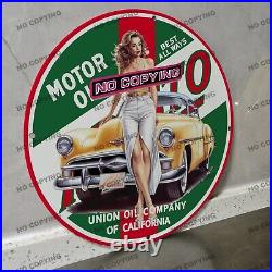 Vintage Aristo Motor Oil Car Porcelain Sign Gas Station Garge Advertising Oil