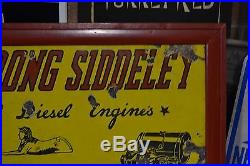 Vintage Armstrong Siddeley Diesel Engines Sign with Frame Advertising