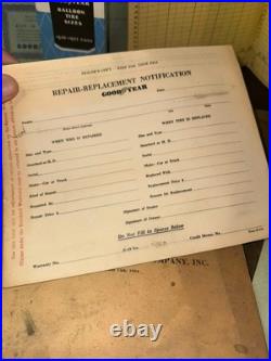 Vintage Art Deco Era Automobile Advertising Goodyear Tires Dealer Paperwork