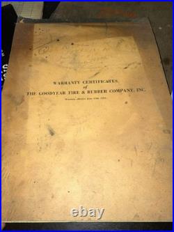 Vintage Art Deco Era Automobile Advertising Goodyear Tires Dealer Paperwork