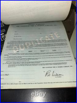 Vintage Art Deco Era Automobile Advertising Goodyear Tires Dealer Paperwork