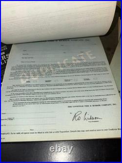 Vintage Art Deco Era Automobile Advertising Goodyear Tires Dealer Paperwork