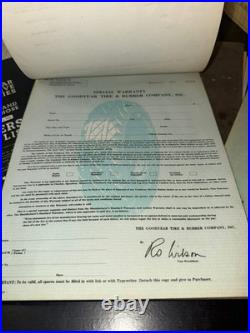 Vintage Art Deco Era Automobile Advertising Goodyear Tires Dealer Paperwork