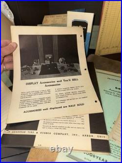 Vintage Art Deco Era Automobile Advertising Goodyear Tires Dealer Paperwork