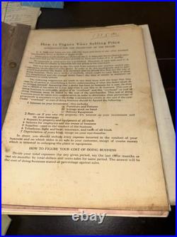 Vintage Art Deco Era Automobile Advertising Goodyear Tires Dealer Paperwork