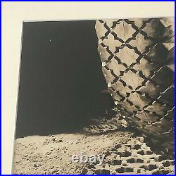 Vintage Art Photograph Automobile Tire on Sand Possibly Advertising Framed