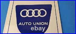 Vintage Audi Porcelain Gas Vw Auto German Service Dealership Motor Store Signs