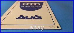 Vintage Audi Porcelain Gas Vw Auto German Service Dealership Motor Store Signs