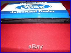 Vintage, Authentic Ford Genuine Parts Authorized Dealer Lighted Sign, Real Deal