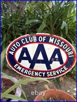 Vintage Auto Club of Missouri AAA Emergency Service Sign