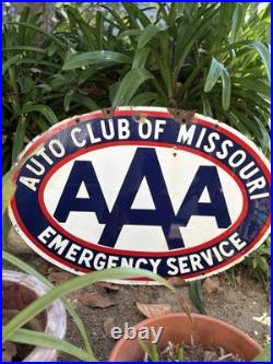 Vintage Auto Club of Missouri AAA Emergency Service Sign