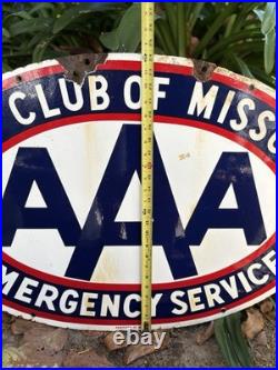 Vintage Auto Club of Missouri AAA Emergency Service Sign