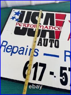 Vintage Auto Repair Garage Wooden Painted Signs Engine Carb Japanese American