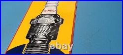 Vintage Automotive Spark Plugs Porcelain Metal Gas Auto Mechanic Service Sign