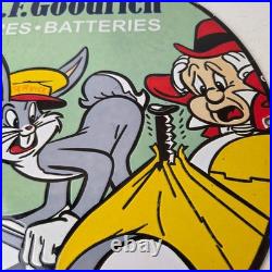 Vintage B. F. Goodrich Tires Porcelain Sign Old Auto Car Mechanic Gas Pump Sign