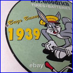 Vintage B. F. Goodrich Tires Porcelain Sign Old Auto Car Mechanic Gas Pump Sign