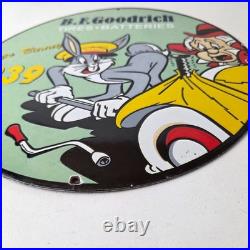 Vintage B. F. Goodrich Tires Porcelain Sign Old Auto Car Mechanic Gas Pump Sign