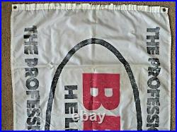 Vintage BELL HELMETS Race Advertising Flag Banner-Motorcycle, BMX, Auto Racing