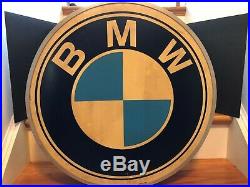 Vintage BMW Dealership Sign 1970s Car Dealer and Motorcycle Neon Products inc