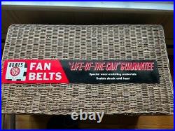 Vintage BOWES FAN BELTS SIGN LIFE OF THE CAR GUARANTEE