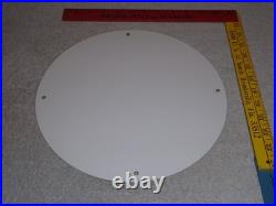 Vintage Bearcat Ethyl & General Motors Cat 11 3/4 Porcelain Metal Gasoline Sign