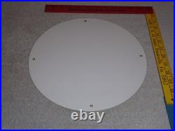 Vintage Bearcat Ethyl & General Motors Cat 11 3/4 Porcelain Metal Gasoline Sign