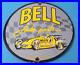 Vintage-Bell-Auto-Parts-Porcelain-Gas-Motor-Oil-Service-Station-Pump-Plate-Sign-01-lr
