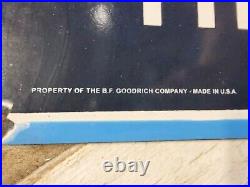 Vintage Bf Goodrich Porcelain Sign Old Automobile Car Parts Store Tires Battery