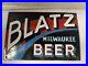 Vintage-Blatz-Beer-Alcohol-12-Porcelain-Sign-Car-Gas-Truck-Gasoline-01-usl