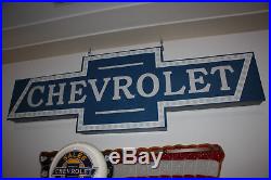 Vintage Blue Chevrolet Sign