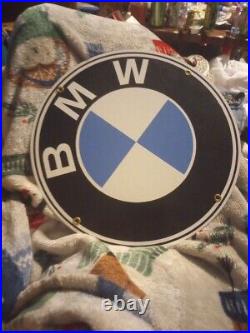 Vintage Bmw Sign Old German Automobile Car Dealer Sales Deparment 12