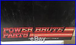 Vintage Borg Warner Power Brute Shop Cabinet Hot Rod Muscle Car GM Mopar Auto
