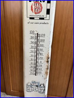 Vintage Bowes Seal Fast Auto Additive Advertising Thermometer From 1950's Used