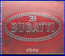 Vintage Bugatti sports car Metal Sign