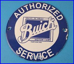 Vintage Buick 6 Sign Porcelain Automobiles Gas Pump Service Dealership Sign